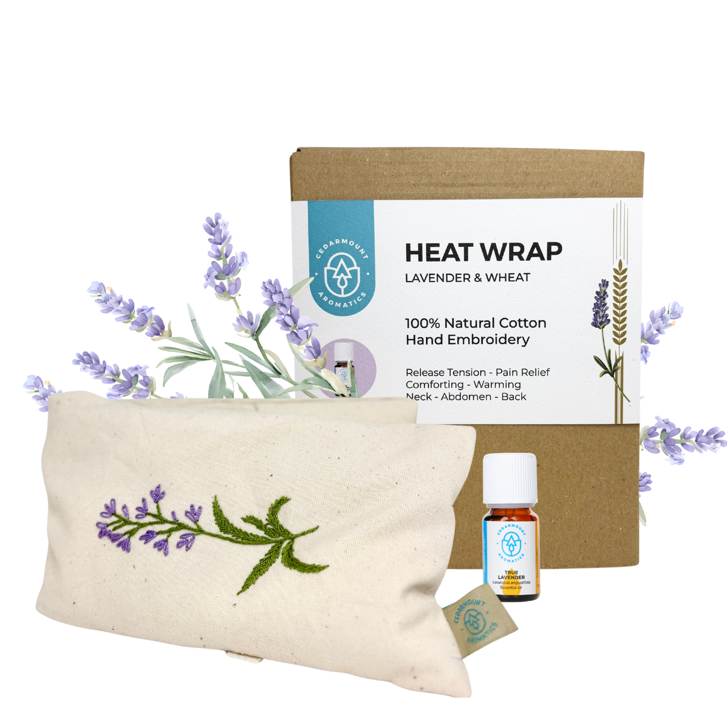 Lavender & Wheat Heat Wrap Box