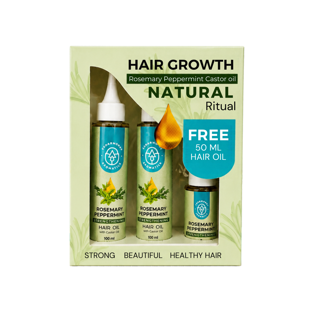 Promo Box - Rosemary Peppermint Strengthening Hair Oil